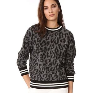 Leopard-print grey R13 wool sweater